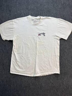 Stedman Vintage 90s Kats Gone Krazy Graphic T-Shirt White USA XL